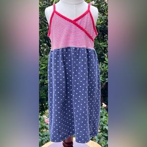 Old Navy 5T Stars Red White Blue 4th of July Summer Dress